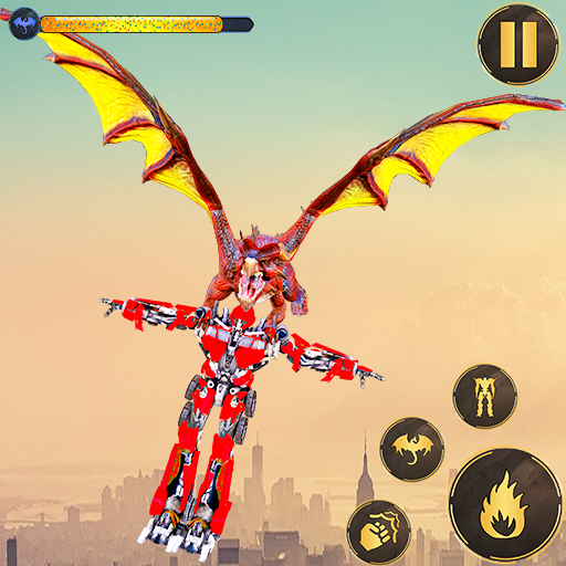 Flying Dragon Robot Transforming: Robot Wars Games icon