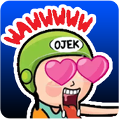 ikon Ojek Online Stiker