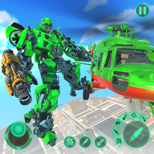 Helicopter Transform Robot Games – Air Robot War icon