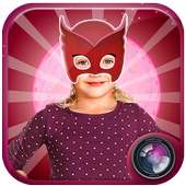 pj camera mask heroes marker photo: owlet sticker on 9Apps