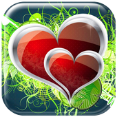 Cute Hearts Live Wallpaper HD icon
