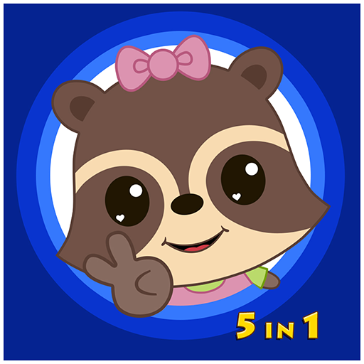Candy Raccoon: Balloon Games icon