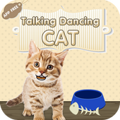 Talking Cat Funny Dancing FREE أيقونة