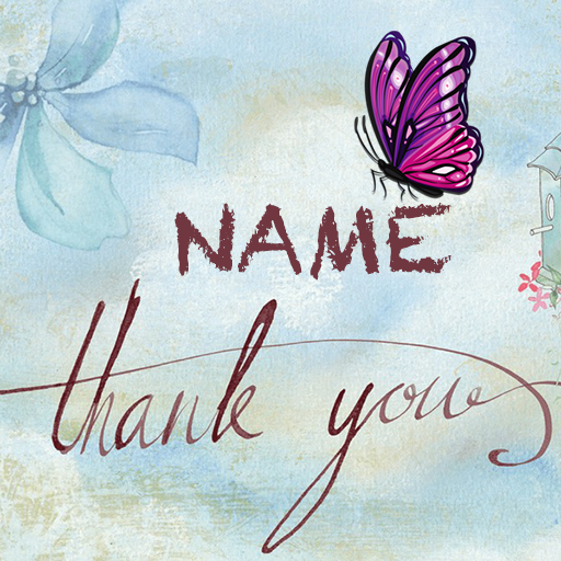 Thank You Cards Name Art Maker icon