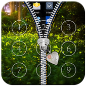 Fireflies Zipper Lock icon