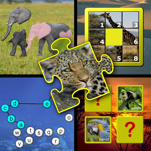 Bambini puzzle animali memoria icon
