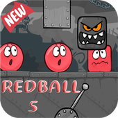 Super Red Ball 5 Run Adventure Games icon