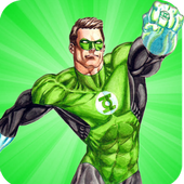 Green Ring super hero Crime icon