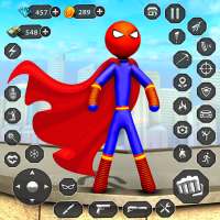 Stick Rope Hero Superhero Game