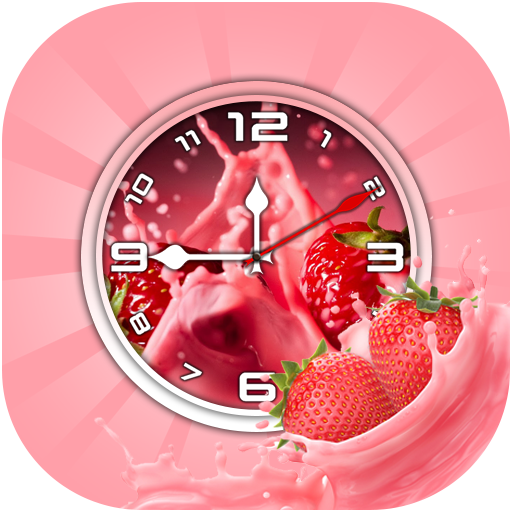 Strawberry Clock Live Wallpaper icon