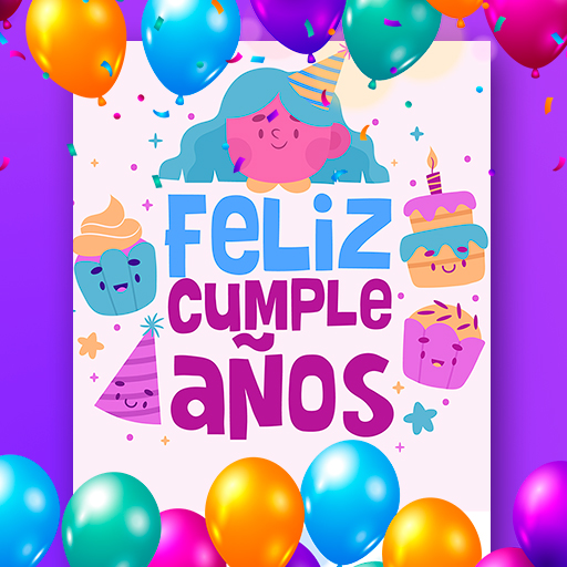 Tarjetas de cumpleaños con foto y nombre icon