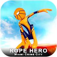 Rope Hero Miami Crime City - Flying Hero Simulator