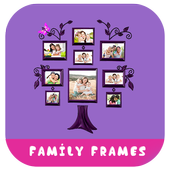 Family photo frames icon