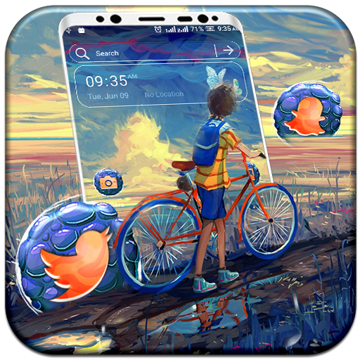 Boy Landscape Art Launcher Theme icon