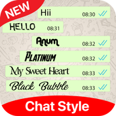 Chat Style For Whatsapp : Stylish Font &amp; Text icon
