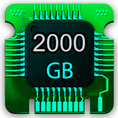 2000GB STORAGE AND CLEANER SPACE أيقونة