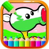 Painting Plant vs Coloring - Zombie Vegetable icon
