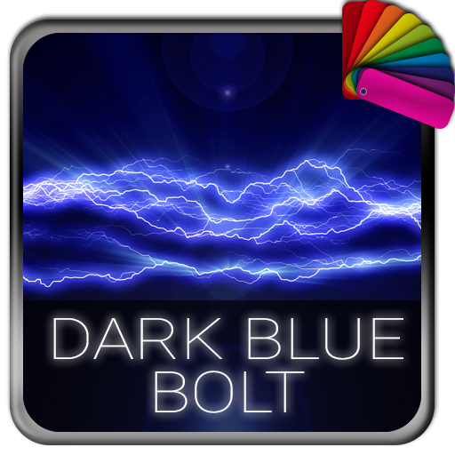 ikon Dark Blue Bolt Xperia Theme