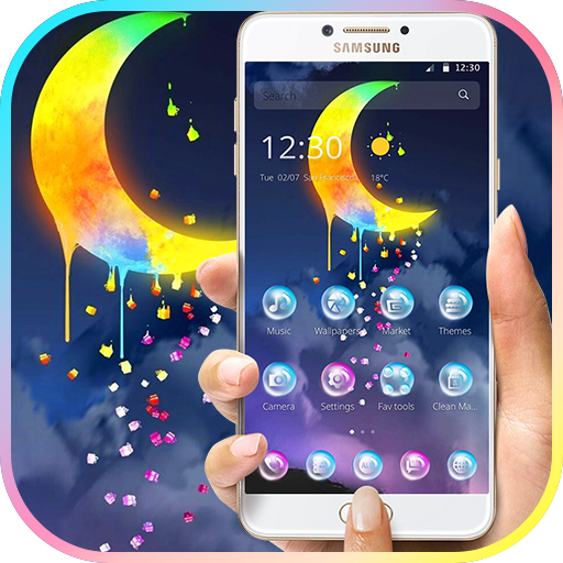 Quiet Glitter Star Moon Theme icon