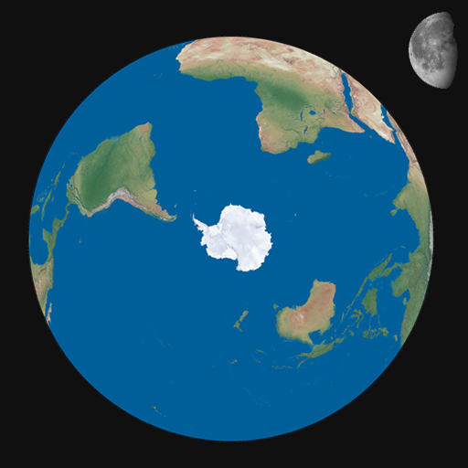 Earth Sun and Moon Model   live wallpaper icon