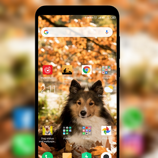 Dog status and wallpaper HD icon
