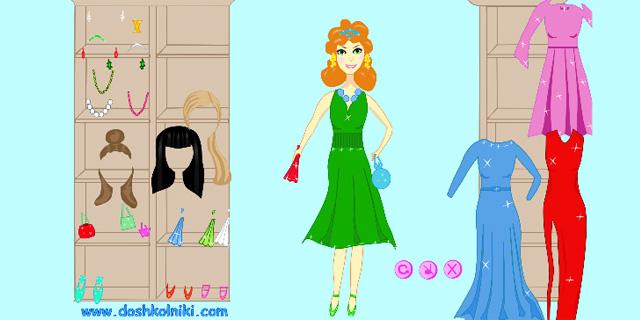 Игра Одевалка для девочек screenshot 2