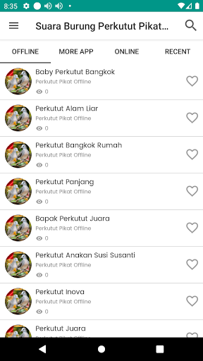 Suara Burung Perkutut Pikat Offline 1 تصوير الشاشة