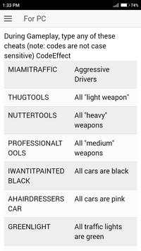 Cheat Code for GRAND THEFT AUTO VICE CITY GTA Game screenshot 3