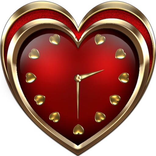 Heart Valentine Clock Widget icon