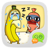 GO SMS Pro Bobo&amp;Banana Sticker icon