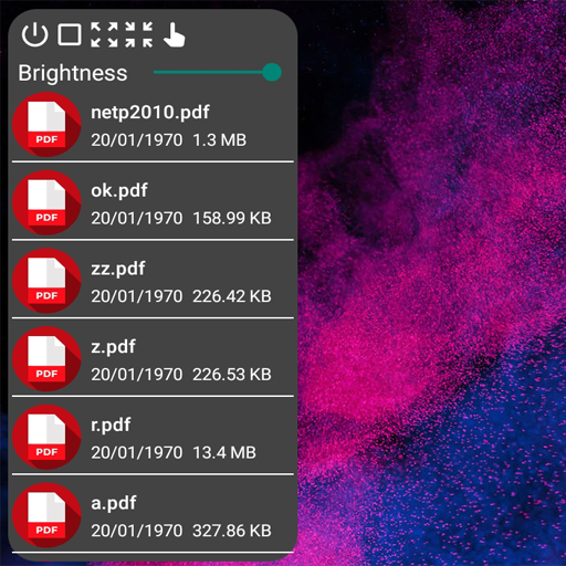 PDF reader and file manager icon