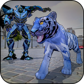 Tiger Robot Game - Real Transforming Robot Tiger icon