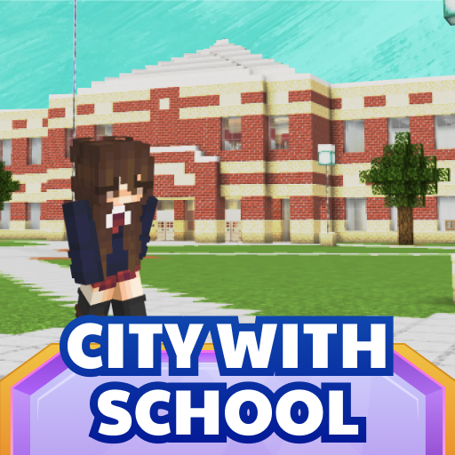 Maps for Minecraft City with School icon