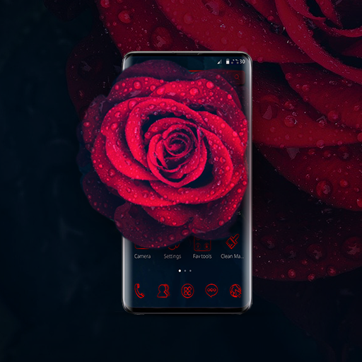 Glamorous Red Rose Launcher icon