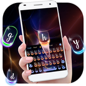 neon light keyboard red blue icon