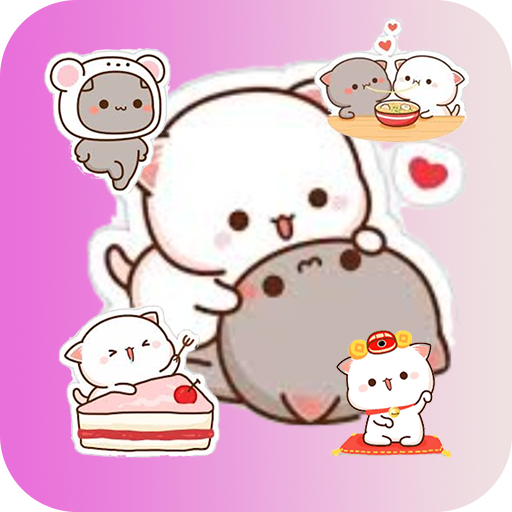 Mochi Peach Cat Stickers for WhatsApp icon
