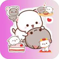 Mochi Peach Cat Stickers for WhatsApp