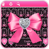 Teclado de arco rosa diamante icon