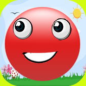 red bouncing ball 4 أيقونة