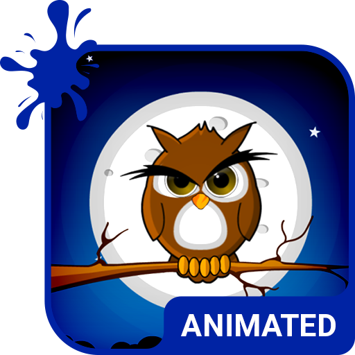 Cute Owl Animated Keyboard   Live Wallpaper icon