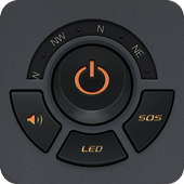 Flashlight LED: Torch light icon