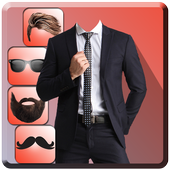 Men Suit Photo Editor-Hair, Mustache Costume 2017 icon