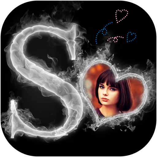 Smoke Text Photo Frame Editor icon