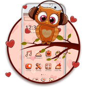 Tema Cioccolato Cioccolato Owl icon