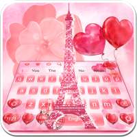 Red Love Eiffel Tower Theme