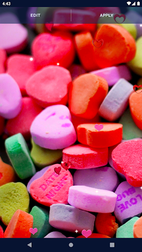 3D Hearts Love Live Wallpaper screenshot 4