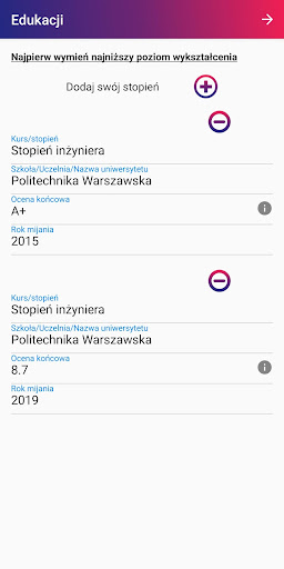 Kreator CV screenshot 5