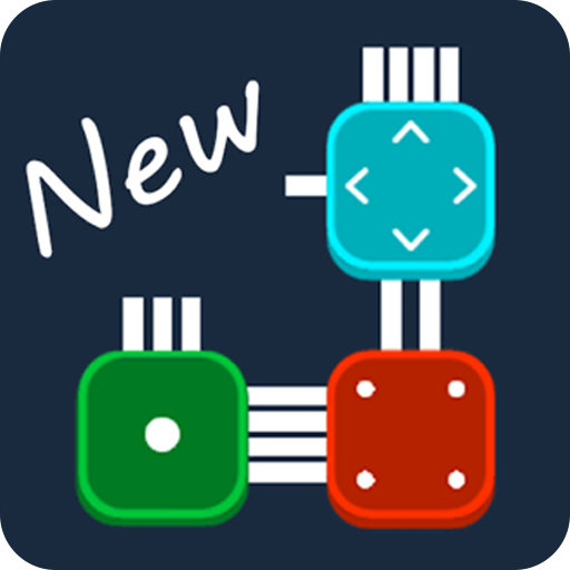 Combine it! - connected blocks of logic puzzle icon