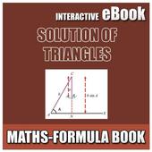 Maths Solutions of triangles Formula Book icon