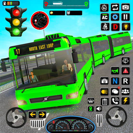 Coach Bus Train Driving Games icon
